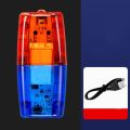 4 Modes Shoulder Clip Safety Patrol High Brightness LED Shoulder Lamp Flashing Multifunction Bike Tail Lamp. 