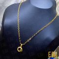 ESH Gold plated Guaranteed Stylish 04mm link Chain Beautiful Design With Leef Round Fixed Stone Pendant. 