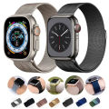 Milanese loop band for apple watch ultra 8 7 6 5 4 se 49mm 45mm 44mm 42mm metal magnetic lightweight strap for iwatch. 