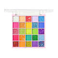 MGL Eyeshadow Palette Colorful Sparkling Glitter Matte 25 Colors Dopamine Childrens Day Stage Performance Cosplay Makeup. 