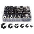 Cable Clamp Assortment Kit Stainless Steel Rubber Coated Cushioned Insulated Cable Clamp. 