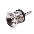 Replacement Guitar Strap Locks Parts Chrome Belt Lock Buttons Buckle Guitar Essories Silver Black Color. 
