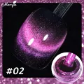 Monja 8ml Nail Art Double Light Cat Eye Magnetic Gel Glitter Nail Art Polish Soak Off UV LED Gel Varnish DIY Nail Art Tools. 