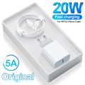 Original For APPLE 20W PD Charger For iPhone 14 13 12 11 Pro Max Fast Charging For iPhone XS MAX X XR 8 Plus 12 mini USB C Cable. 