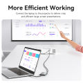 Vention USB A Type C to Dual HDMI MST Adapter 4K 60Hz applicable to MacOS Windows for PC Laptop Tablet Phone Monitor TV Projector Multiple Display USB C Hub. 