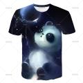 Fashion Cute Panda Animel 3d Printed Men Women Children Clothing Short Sleeve T-shirt Bamboo Shoots Theme Classic Tees Top Male. 