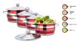 Premium Stainless Steel r Cookware Family Combo Best for Cook and Serve Set of 4 pc Casserole. 