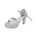 Ladies Wedding Heels Silver. 