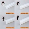 10meter/set Creative Silicone Aluminum Window Sealing Strip Slot Type Windproof Door and Window Sealing Pressure Strip Fixed Glass Gap Cold Resistant Glass Window Edge Sealing Strip Fill The Card Slot. 