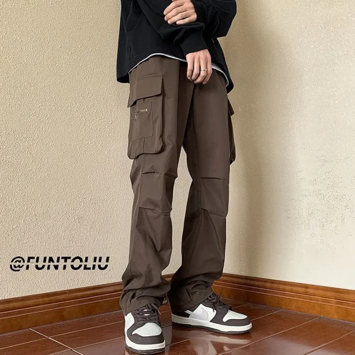 American%20New%20Cargo%20Pants%20Trendy%20Multi-Pocket%20Charging%20Pants%20Men's%20Spring%20and%20Autumn%20Loose%20Straight%20Trousers%20All-Matching%20Casual%20Pants%20-%20Image%207