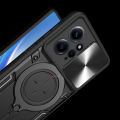 PlusCase for Xiaomi Redmi Note 12 4G 360° Rotate Ring Stand Full Protection Slide Lens Cover Shockproof Case. 