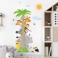 Hiding Animals Tree  Home Decoration star baby children cartoon bedroom room decor wall stickers removable kids nursery decal sticker Wall Decoration Stickers wall deco Mickey Balloonids. 