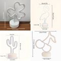 1 Piece, Summer Series Neon, USB or Powered, Cute Animal and Shape, Suitable for Room Decoration, Restaurant, Play Room, Bar, Party. 
