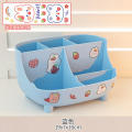 Cartoon-themed Desk Organizer Girls' Desk Accessories Cute Desk Organizer Large-capacity Stationery Storage Box Cartoon Pencil Holder. 