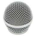 Microphone Grill Stainless Steel Microphone Grille Ball Head for PG58 for Replacement. 