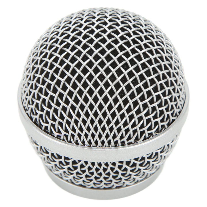 Microphone Grill Stainless Steel Microphone Grille Ball Head for PG58 for Replacement