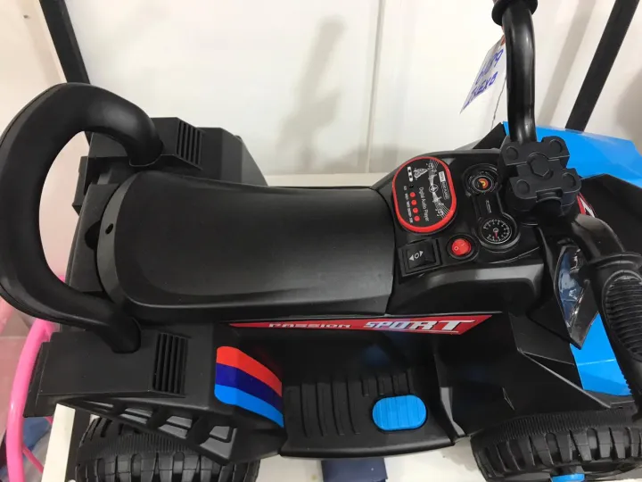 HONEY%20JOY%20Kids%20Electric%204-Wheeler%20ATV%20Quad,%20Powerful%20Rear%20Wheel,%20Motorized%20Off-Road%20Vehicle%20w/Real%20Engine%20Sound,%202%20Speeds,%206V%20Battery%20Powered%20Ride%20on%20Toy%20Car%20for%20Girl%20&%20Boy%20INeedz%20MT1050%20-%20Image%203