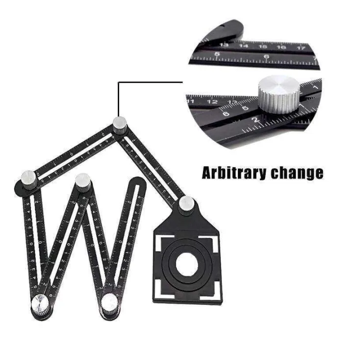 6%20Folding%20Multi%20Angle%20Ruler%20-%20Adjustable%20Ceramic%20Tile%20Glass%20Hole%20Saw%20Cutter%20Guide%20Openings%20Locator%20Tool%20-%20Image%202