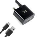 Official Samsung Galaxy S10 S10 Plus S10e Fast Adaptive Charger + Type-C Cable Black. 