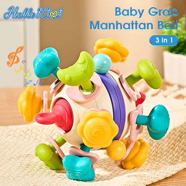 HelloKimi%20Baby%20Toy%20Early%20Childhood%20Education%20Baby%20Teether%20Manhattan%20Hand%20Ball%20Grip%20Training%20Ringing%20Bell%20Baby%20Rattle%20Manhattan%20Ball%20Newborn%20Baby%20Rattling%20Tooth%20Baby%20Toys%20Busy%20Toy%20Sensory%20Baby%20Teething%20Fun%20-%20Image%202