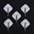 10 Pcs/Set Free Punching Sticky Hook/ Mini Plastic Self Adhesive Wall Hanger Hook/ Multi-Purpose Hook for Keychain,coat. 
