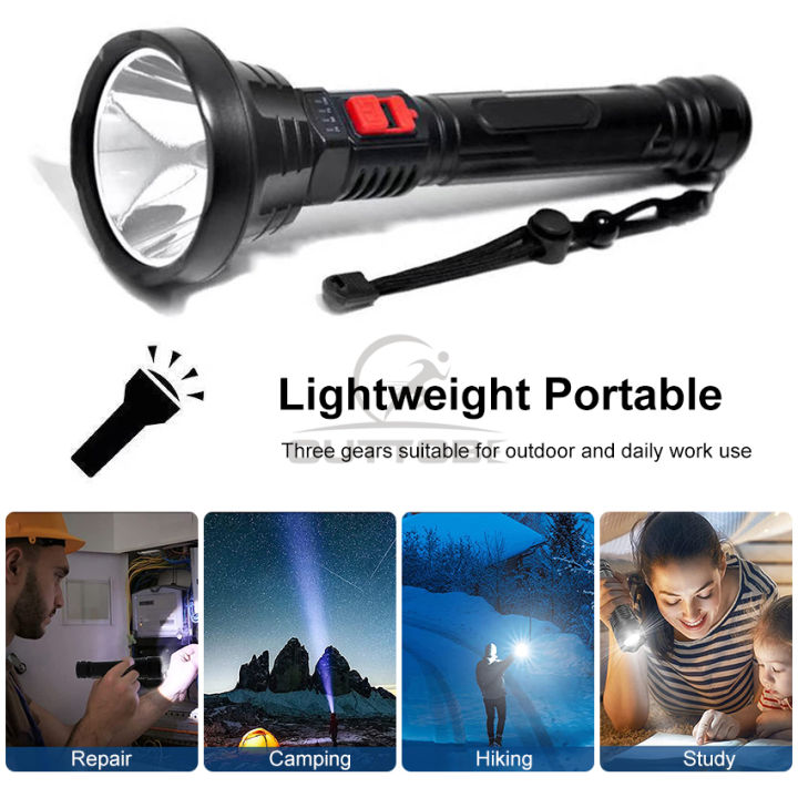 Auoyo%20Flashlights%20Emergency%20Electric%20Portable%20Lamp%20Light%20Camping%20Hiking%20Work%20Lights%20Flashlight%20Bright%20Searchlight%20Spotlight%20300M%20Distance%20USB%20Rechargeable%20Flashlight%20-%20Image%207