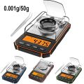 0.001g Digital Scale Portable Mini Precision Professional Pocket Scale Milligram 50g Calibration Weights Tool Batteries Included. 