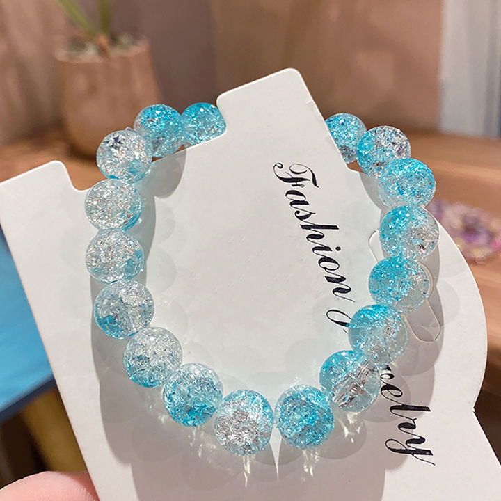 Women's%20Cracked%20Quartz%20Crystal%20Beaded%20Round%20Glass%20Beads%20Stretch%20Bracelet%20Bangle%20Bracelets%20Women%20Girl%20Charm%20Wrap%20Jewelry%20-%20Image%204
