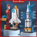 Domibro Mini NASA Space Shuttle 3D Model Building Blocks Educational Toys for KIds 6 Years Old Mainan kanak-kanak. 