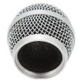 Microphone Grill Stainless Steel Microphone Grille Ball Head for PG58 for Replacement. 