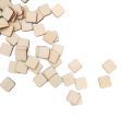 【1pcs 160mm】 Wood Wooden Squares Cutout Tiles, Natural Rustic Wood for Home Decoration, DIY. 