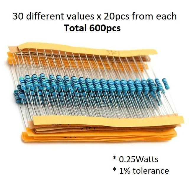 600pcs%20Metal%20film%20Resistor%20Pack%20600pcs/set%2030%20Kinds%201/4W%200.25W%20Resistance%201%25%20Metal%20Film%20Resistor%20Pack%20Assorted%20Kit%201K%2010K%20100K%20220ohm%201M%20Resistors%20set%20pack%20-%20Image%202