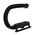 Video Action Stabilizing Handle Aluminum Alloy And ABS U Type Camcorder Hand LJ4. 