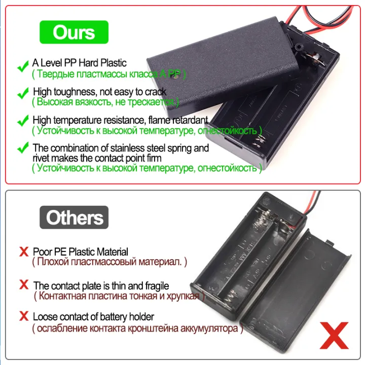 2%203%204%20Slots%20Aa%20Aaa%20Diy%20Holder%20Storage%20Case%20Box%20With%20Switchcover%20For%2018650%20Aa%20Standard%20Container%20-%20Image%203