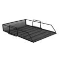 Certiou Detachable Desk Organizer 3-layer Mesh File Rack Organizer for Office Workspace Large Capacity Removable Tray Stable Structure Ideal for Paper Letter Storage Stackable Desk Organizer. 