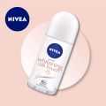 Nivea Women's Antiperspirant Deodorant Roll On Brightening Silk Touch 1.7 fl oz (50 ml). 
