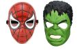 JBD ENT Superhero Cartoon Plastic Mask for Kids- Set of 5 Superhero Birthday Party Props Return Gift (Superhero-Mask) SAM. 