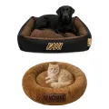 Pet bed Washable Sleeping Soft Pets Bed 50cm x 50cm with Customized Pet Name. 