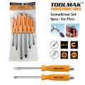 Screwdriver set High Performance Industrial Go-thru Strike Cap, 6 Pieces - CRV - TOOLMAK. 
