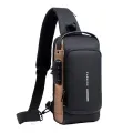 Luxury Waterproof Bag Men's Multifunction Anti-theft USB Shoulder Bag Man Crossbody Cross body Travel Sling Chest Bags Pack Messenger Pack For Male. 