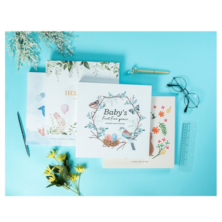 Baby%20Memory%20Book%20Scrapbook%20Photo%20Album%20Pregnancy%20Diary%20Cute%20Animal%20Keepsake%20Record%20Growth%20Journal%20Hand%20Account%20Easy%20to%20Use%20D%20-%20Image%206