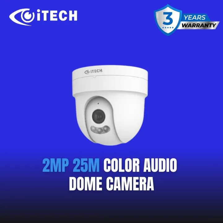 ITECH 2MP 25m Dual Light HD Audio AHD Camera IR/Color Night Vision Wide ...