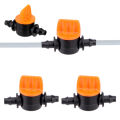 50Pcs 1/4Inch Pipe Mini Valve 4/7mm Hose Controller Barbed Adapter. 