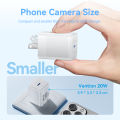 Vention 65W 45W 30W 20W  GaN 3 Port USB Mini Fast Charger for iPhone 15 14 13 Pro Max SAMSUNG S23 S22 Fast portable Charging. 