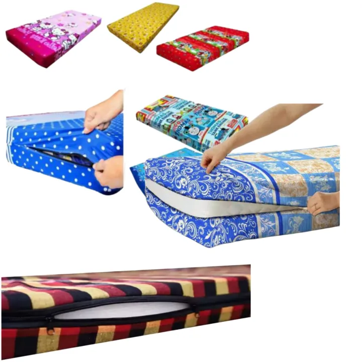 Cotton Zippered Mattress Cover Single 6×3