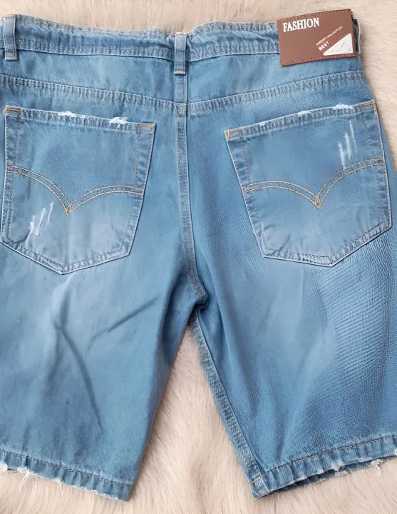 Patch%20Denim%20Short%20%20For%20Men%20-%20Image%203