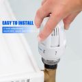 Thermostatic Radiator Valve, 4Pcs Radiator Thermostat Head M30 x 1.5,Thermostatic Valve Head,Standard Radiator Valve. 