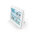 Wireless Digital Weather Station Thermometer Hygrometer Forecast Sensor Frost Point Calendar (A)EU Plug. 