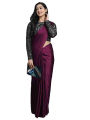 New Valentina Plain  Saree and sequince jacket piece  best price. 
