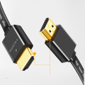 Gold Plated HDMI Flat Cable 1.5M, 3M , 5M - 4K 1080P Plug Cord For X-Box DVD Player HDTV Projector Black. 